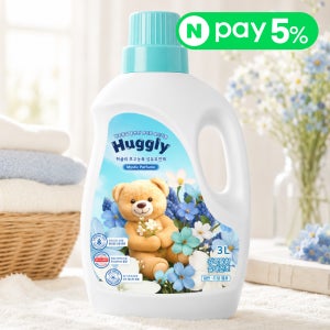 허글리 초고농축 섬유유연제 본품 미스틱퍼퓸, 3L, 2개