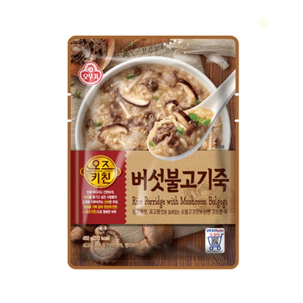 오즈키친 버섯불고기죽 즉석죽 간편식사 간편한끼