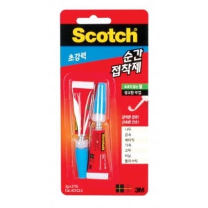 3M 스카치 순간접착제 젤타입 2gx2개입 (AD122-2)