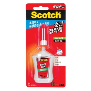 3M 스카치 순간접착제 젤타입 4g (AD124G)