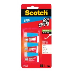 3M 스카치 순간접착제 젤타입 0.5gx3개입 (AD119) 일회용