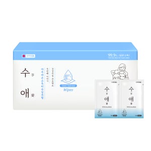 자우버 수애 99.9% 향균 손소독티슈 개별포장 에탄올 휴대용 소독티슈 100매, 1개