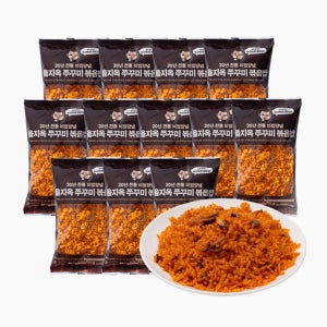 을지옥 쭈꾸미 볶음밥 20년 비법양념 LL사이즈 쭈꾸미 냉동볶음밥 250g, 12개