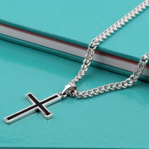 925실버체인목걸이 순은 십자가necklace 남자실버목걸이 줄