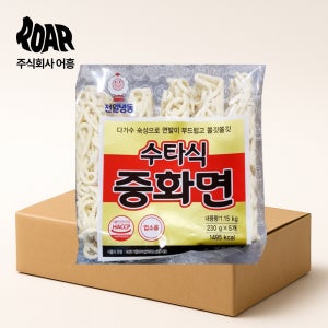 천일식품 수타 중화면 1box (1.15kg x 8봉) 230g x 5입 중식 면사리