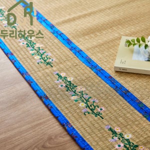 두리하우스 고급 화문석 대나무자리 러그 왕골자리 특관석 150 날개 대형