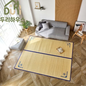 두리하우스 고급 화문석 대나무자리 러그 왕골자리 200x250cm