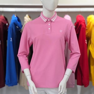 루이까스텔 여성 스트라이프 요꼬에리 아이루카 7부 소매 티셔츠 7LOTS306P