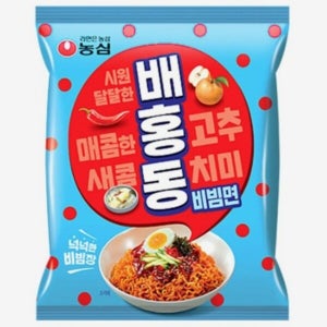 농심 배홍동 비빔면 137g, 16개