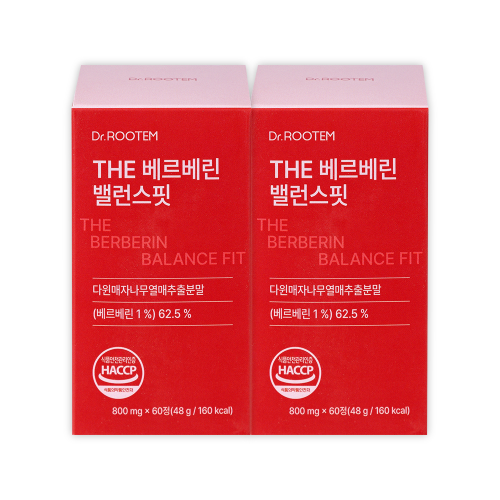 닥터루템 THE <b>베르베린</b> 밸런스핏 매자나무열매 추출물 60정, 2개