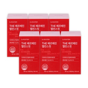 닥터루템 THE 베르베린 밸런스핏 매자나무열매 추출물 60정, 6개