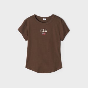 스파오 U.S.A 슬림핏 반팔티 SPRPG26G50