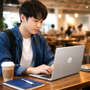 HP노트북 BY9U2AT 16GB 512GB 포토샵 대학생 사무용 문서작업 인강용 휴대용