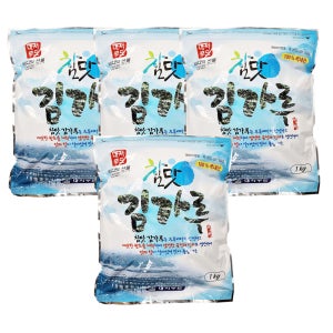 참맛 김가루 1kg x 4봉 푸른바다 깨끗한 원초 조미 김가루 대용량 업소용