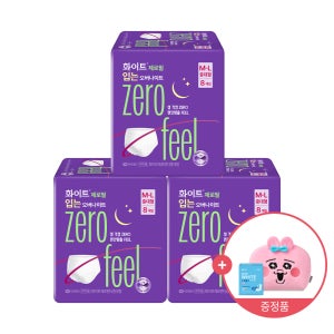 화이트 제로필 입오버 중대형 8매 X 3팩 / 입는 생리대