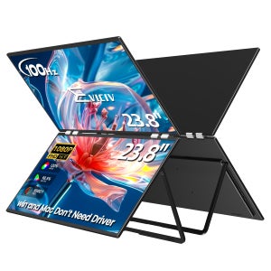 에비크 모니터 휴대용 듀얼 포터블 보조 몬니터 23.8/18.5 인치 59~61cm(24인치)