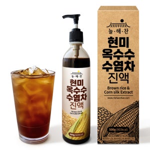 늘해찬 현미옥수수수염차 원액 현미차 옥수수수염차 엑기스 진액 농축액 500g, 1개