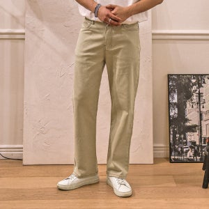 로자렌 스탠다드핏 면팬츠 미친 스판 빅사이즈 밴딩 바지 L-6XL 봄/여름/가을 (기장추가+10cm)