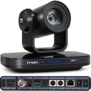 FoMaKo 12G-SDI 4K 60FPS NDI PTZ 카메라 지원 무료 20배 광학 줌 4KP60 AI 트래킹 1/1.8 UHD CMOS 842MP HDMI USB3.0