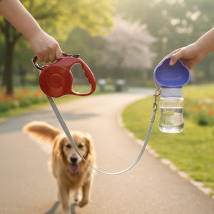 애견산책용품 자동리드줄 강아지산책물병 강아지산책줄