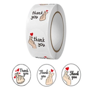 콩군하우스 롤타입 땡큐 스티커 감사합니다스티커