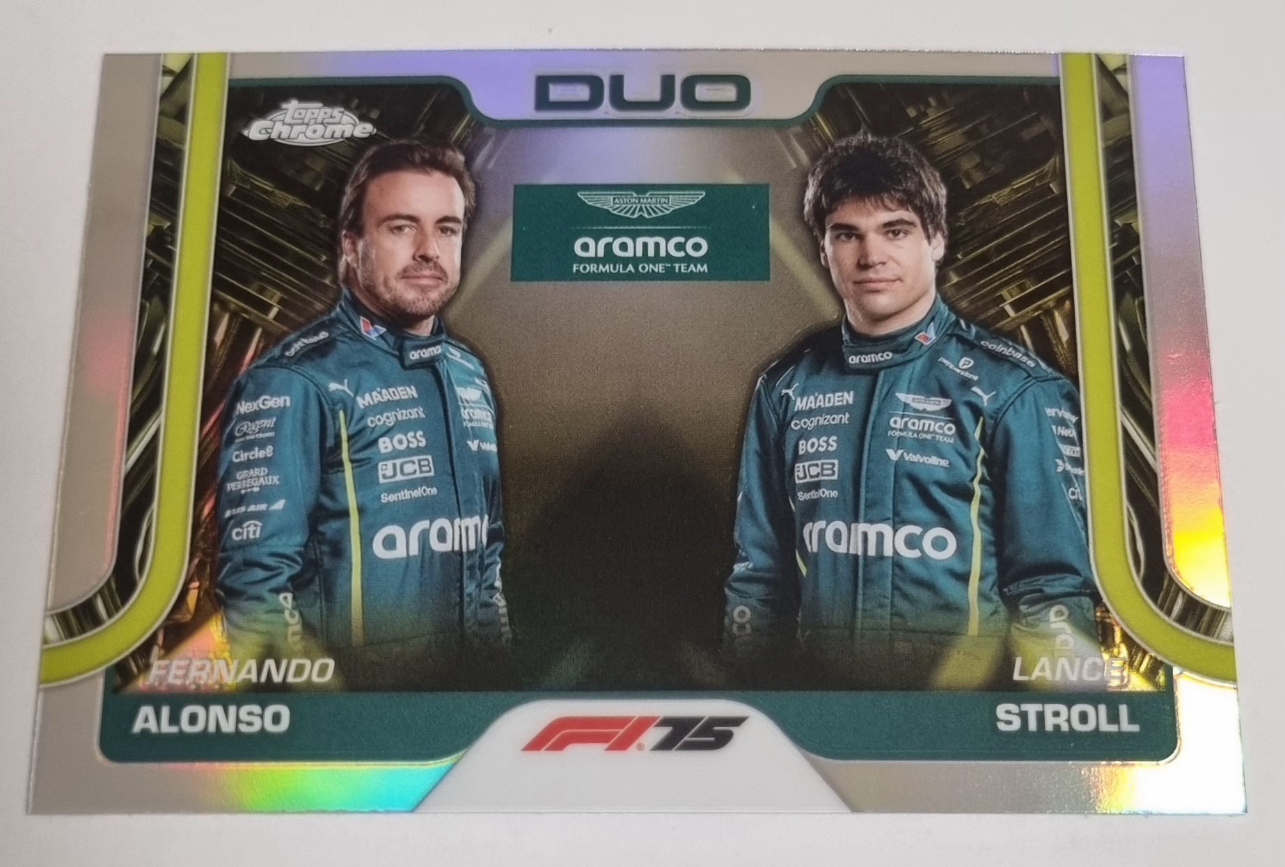 2025 F1 알론소 스트롤 리플렉터 카드 TOPPS CHROME 카드 탑스 크롬