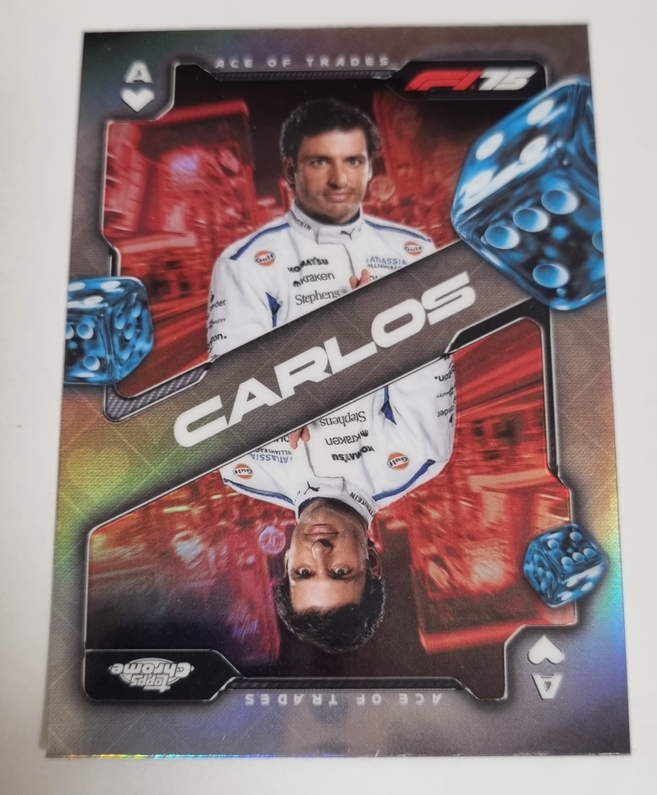 2025 F1 카를로스 사인츠 인서트 카드 TOPPS CHROME 카드 탑스 크롬
