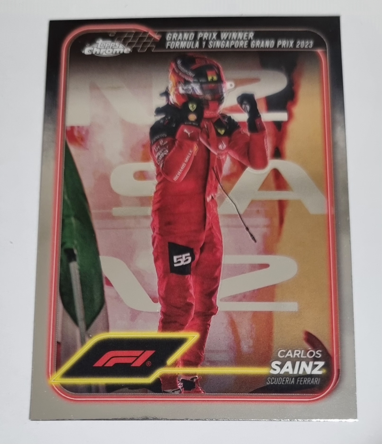 2024 F1 카를로스 사인츠 카드 TOPPS CHROME 카드 탑스 크롬
