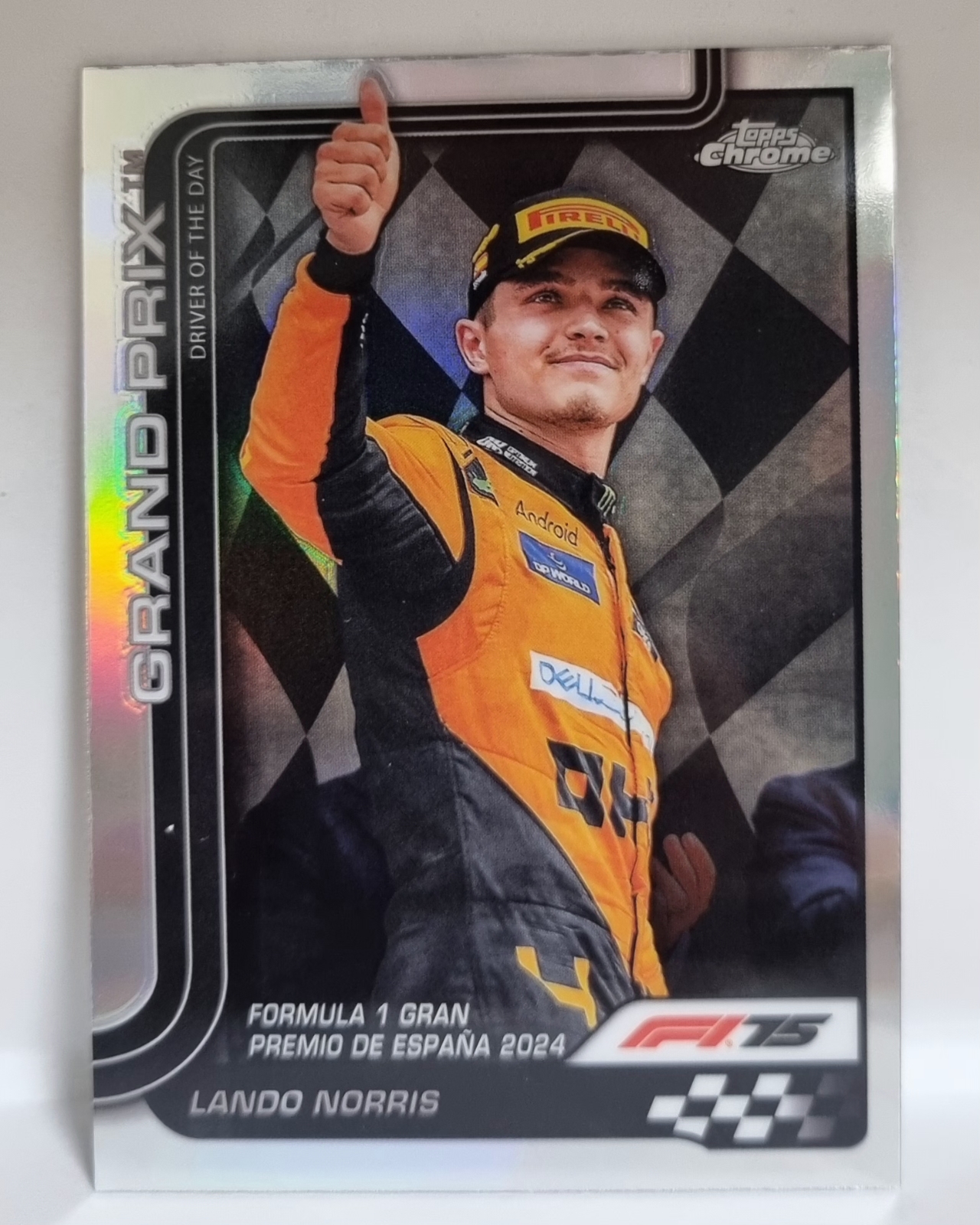 2025 F1 랜도 노리스 리플렉터 카드 TOPPS CHROME 카드 탑스 크롬