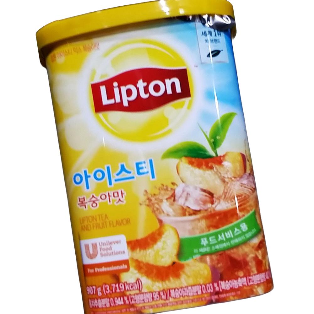 립톤 냉동 복숭아 아이스티 970g 12개 음료 차