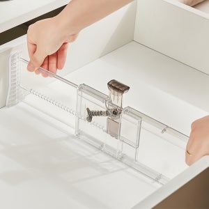 길이조절수납정리함 길이조절서랍칸막이 옷장 서랍 파티션 정리