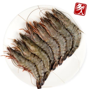 [다인] 중하 블랙타이거 (50미 8-9cm) 냉동 킹타이거새우 캠핑구이 500g, 1개