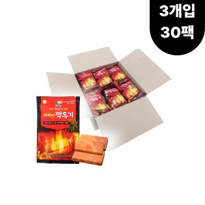화락 파이어 깍두기 소나무 착화제 3개입 30팩 불쏘시개 숯 장작