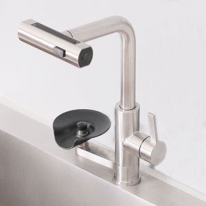 퀸넥스 컵 세척 무광 폭포 주방 싱크대 수전 와이드 4way 수도꼭지 셀프교체