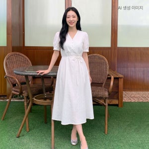 로엠 코튼 아일렛 롱 원피스 RMOWG25R14