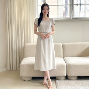 로엠 튤립소매 2in1 롱원피스 RMOWG25S12