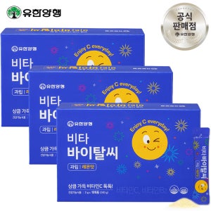 유한양행 비타 바이탈씨 과립 레몬맛 360포 온가족 가루 비타민C 비타민B2 톡톡