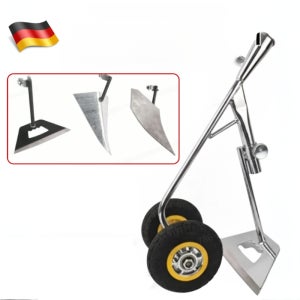 이중바퀴 농용 3in1 제초 경운기 삼각쟁기 잡초 제거 기구 깊이를 조절할 수 있음