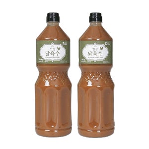 바로 만능닭육수 1.95kg x 2개 업소용 삼계탕 칼국수 닭육수