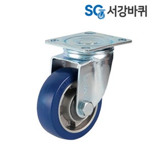중량 우레탄 바퀴 PLM100(4인치) 중하중 이동식 캐스터 풋마스터 100mm 회전형
