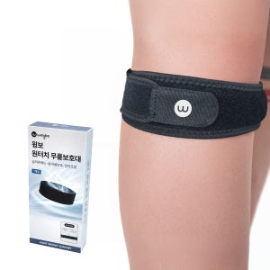 윙보 원터치 무릎보호대 슬개골 등산 러닝 헬스 관절 실리콘