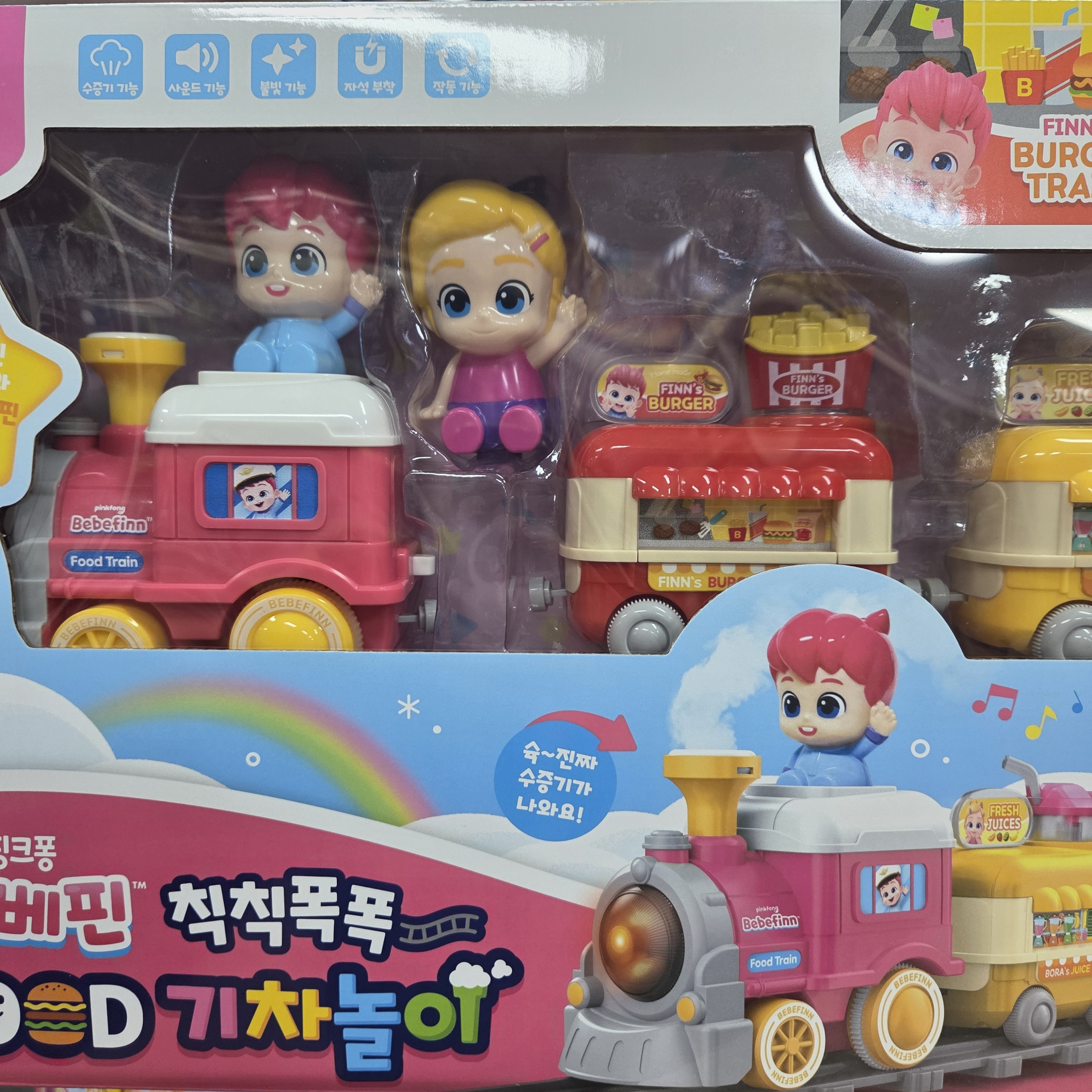 핑크퐁 베베핀 칙칙폭폭 푸드 기차 놀이 장난감 대표 이미지