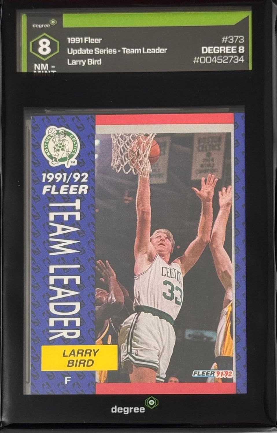 래리 버드 1991 플레어 업데이트 8도 + 디 브라운 탑스 볼 호크 - 턴 셀틱스 NBA 카드 로트