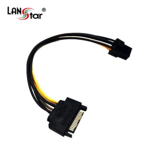 랜스타 SATA전원케이블 SATA PCB to VAG 6P SATA / M-VGA Power 6P 0.2M