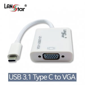 랜스타 USB3.1 TO VGA 컨버터 0.15M FHD 60Mhz