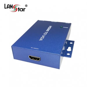 랜스타 HDMI TO VGA 컨버터BLUE 오디오 지원