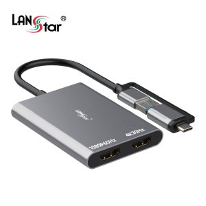 랜스타 USB3.0 A/C 듀얼 HDMI 영상 컨버터