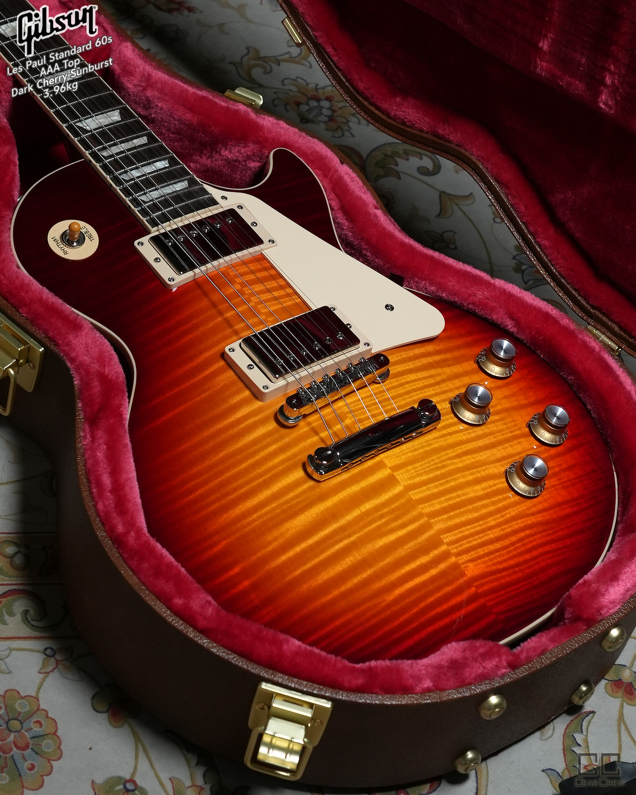 Gibson 깁슨 레스폴 스탠다드 60s AAA Dark Cherry Sunburst 3.96kg