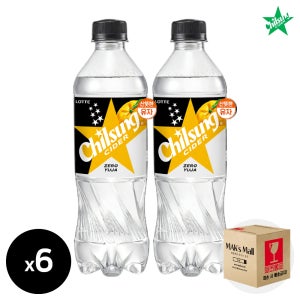 칠성사이다 제로 칼로리 유자, 500ml, 6개