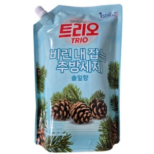 애경 트리오 비린내 잡는 주방세제 솔잎 1.2L 8개
